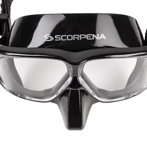 Маска Scorpena Apnea F1 (черный силикон; черный)